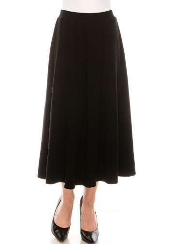 Full Maxi Skirt in Black | Modest Women Clothing - YAL New York